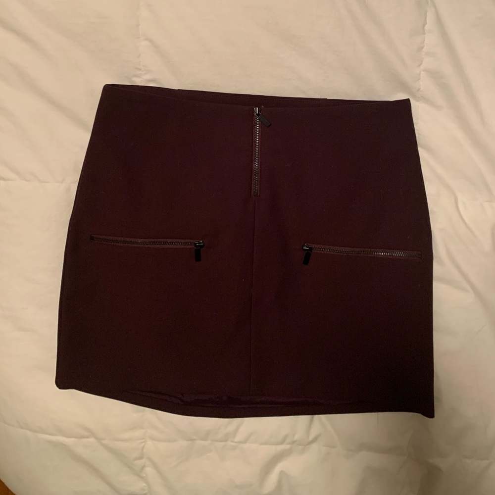 NWT Elizabeth and James maroon mini skirt size 0 - Picture 6 of 7